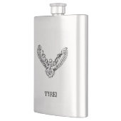 Schwarz-Weiß-Stamm-Fliegenschale Flachmann (Links)