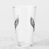 Schwarz-Weiß-Stamm-Fliegenschale Glas (Links)