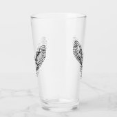 Schwarz-Weiß-Stamm-Fliegenschale Glas (Rechts)