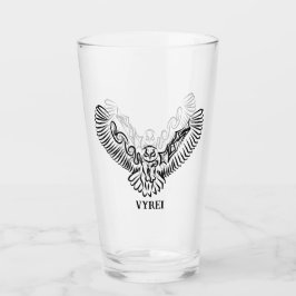 Schwarz-Weiß-Stamm-Fliegenschale Glas