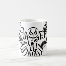 Schwarz-Weiß-Stamm-Fliegenschale Kaffeetasse