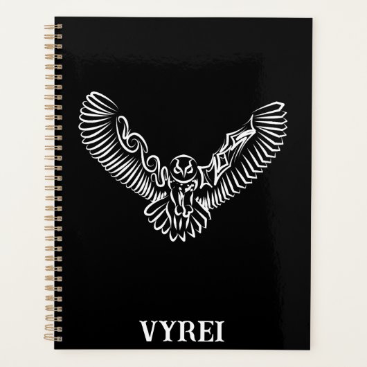 Schwarz-Weiß-Stamm-Fliegenschale Planer (Vorderseite)
