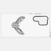 Schwarz-Weiß-Stamm-Fliegenschale Samsung Galaxy Hülle (Rückseite (Horizontal))