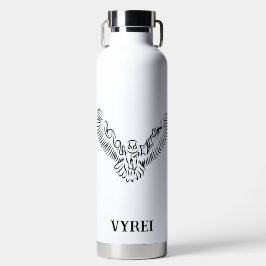 Schwarz-Weiß-Stamm-Fliegenschale Trinkflasche