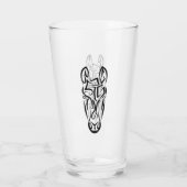 Schwarz-Weiß-Stamm Glas (Rückseite)