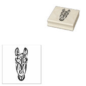 Schwarz-Weiß-Stamm Gummistempel (Stempel)