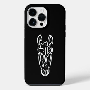 Schwarz-Weiß-Stamm iPhone 14 Pro Max Hülle