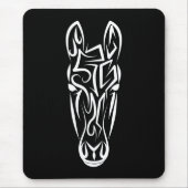 Schwarz-Weiß-Stamm Mousepad (Vorne)