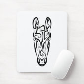 Schwarz-Weiß-Stamm Mousepad (Mit Mouse)