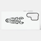 Schwarz-Weiß-Stamm Samsung Galaxy Hülle (Rückseite (Horizontal))