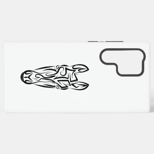 Schwarz-Weiß-Stamm Samsung Galaxy Hülle (Rückseite (Horizontal))