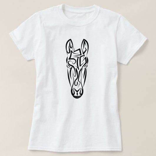 Schwarz-Weiß-Stamm T-Shirt (Design vorne)