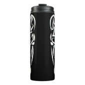 Schwarz-Weiß-Stamm Thermosbecher (Vorderseite)