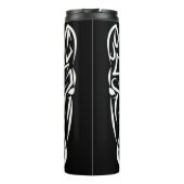 Schwarz-Weiß-Stamm Thermosbecher (Rückseite)