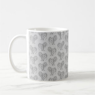 Schwarz-Weiß-Stämme Tattoo Manatees Kaffeetasse