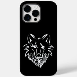 Schwarz-Weiß-Stammes-Wolf Case-Mate iPhone 14 Pro Max Hülle