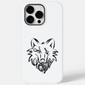 Schwarz-Weiß-Stammes-Wolf Case-Mate iPhone Hülle (Rückseite)