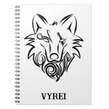 Schwarz-Weiß-Stammes-Wolf