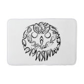 Schwarz-Weiß-Stammesauge Badematte (Vorderseite)
