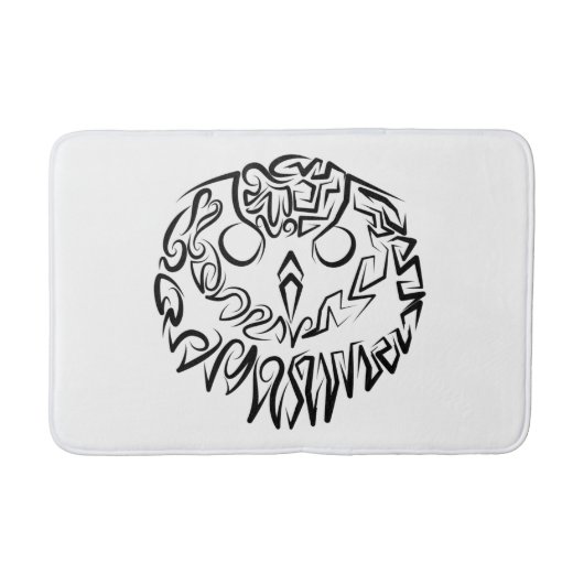 Schwarz-Weiß-Stammesauge Badematte (Vorderseite)
