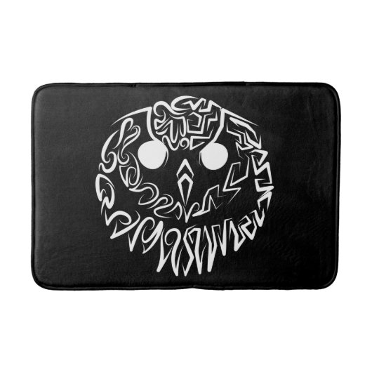 Schwarz-Weiß-Stammesauge Badematte (Vorderseite)