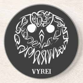 Schwarz-Weiß-Stammesauge Getränkeuntersetzer