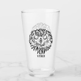 Schwarz-Weiß-Stammesauge Glas