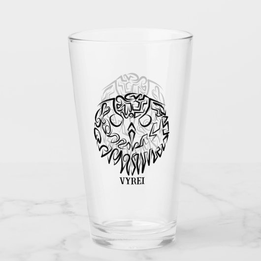 Schwarz-Weiß-Stammesauge Glas (Vorderseite)