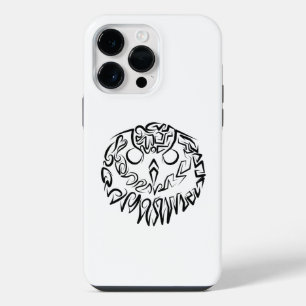 Schwarz-Weiß-Stammesauge iPhone 14 Pro Max Hülle