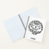 Schwarz-Weiß-Stammesauge Notizblock (Innenseite)