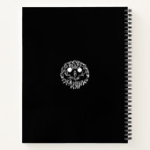 Schwarz-Weiß-Stammesauge Notizblock (Rückseite)
