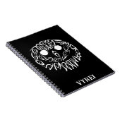 Schwarz-Weiß-Stammesauge Notizblock (Rechte Seite)