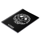 Schwarz-Weiß-Stammesauge Notizblock (Linke Seite)