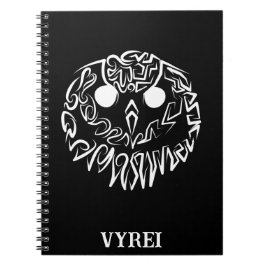 Schwarz-Weiß-Stammesauge Notizblock