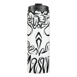 Schwarz-Weiß-Stammesauge Thermosbecher