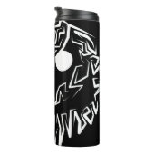 Schwarz-Weiß-Stammesauge Thermosbecher (Nach rechts gedreht)
