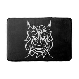 Schwarz-Weiß-Stammesdrache Badematte