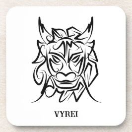 Schwarz-Weiß-Stammesdrache Getränkeuntersetzer