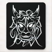 Schwarz-Weiß-Stammesdrache Mousepad (Vorne)