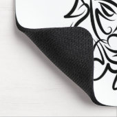Schwarz-Weiß-Stammesdrache Mousepad (Ecke)