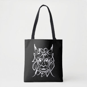 Schwarz-Weiß-Stammesdrache Tasche