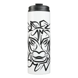 Schwarz-Weiß-Stammesdrache Thermosbecher