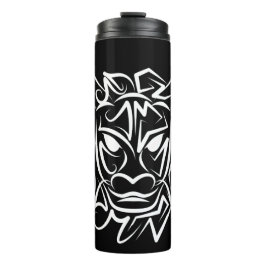 Schwarz-Weiß-Stammesdrache Thermosbecher