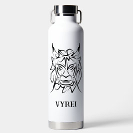 Schwarz-Weiß-Stammesdrache Trinkflasche