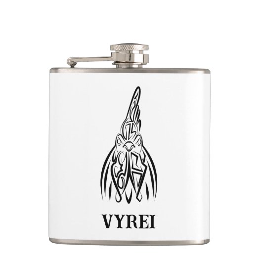 Schwarz-Weiß-Stammesliste Flachmann (Vorderseite)