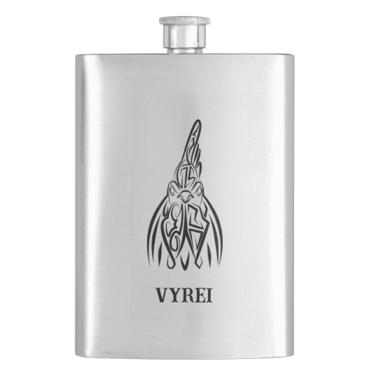 Schwarz-Weiß-Stammesliste Flachmann (Vorderseite)