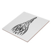 Schwarz-Weiß-Stammesliste Fliese (Seite)