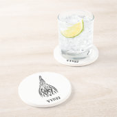 Schwarz-Weiß-Stammesliste Getränkeuntersetzer (Seite)