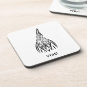 Schwarz-Weiß-Stammesliste Getränkeuntersetzer (Linke Seite)