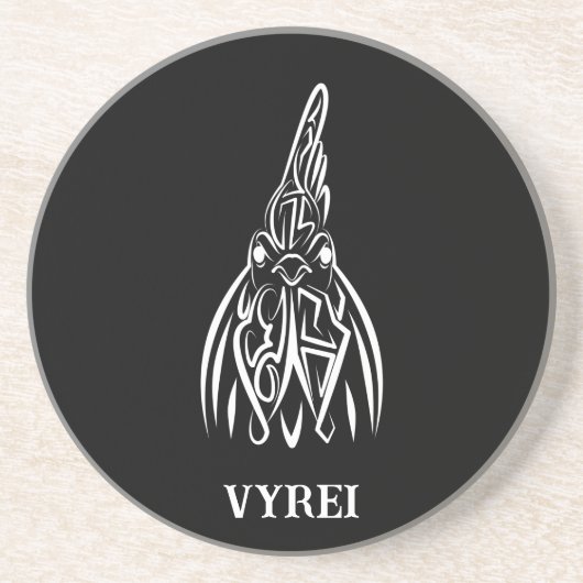 Schwarz-Weiß-Stammesliste Getränkeuntersetzer (Vorne)